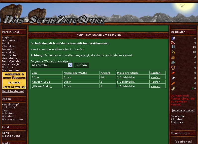 Steinzeitspiel Steinzeitspiel