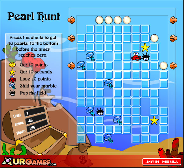 Pearl Hunt - Flashgame